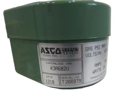 NEW ASCO K3A682U SOLENOID GAS VALVE 120/60