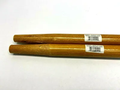 4026200 | Carlisle  Flo-Pac Tapered Wood Handle 60" Long x 1-1/8" Diameter LOT OF 2 - Open box