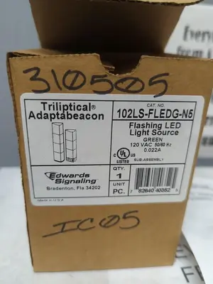 New | in-Stock EDWARDS SIGNALING 102LS-FLEDG-N5 Light Source Equipment Ohio US | Surplus Asset Holdings #1236036
