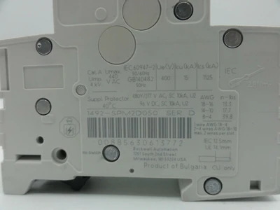 USED ALLEN BRADLEY 1492-SP
