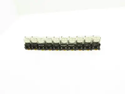 Omron LY4N 24VDC Relay W/Base Lot of 10
