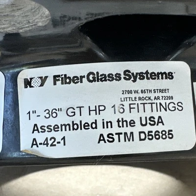 NEW FIBER GLASS SYSTEMS ASTM D5685