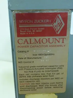Used CALMOUNT KIM43022X-3 Capacitors Michigan US | Ideal Machinery #1275187