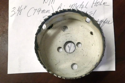 Used 3 1/8" (79mm) Bi-Metal Hole Saw