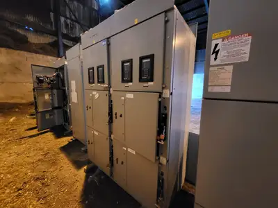 4160 Volts, Series 81000 Two-Column Motor Control Center (MCC) Section
