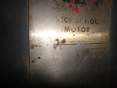 Electric Machinery 700 HP, 1200 RPM, Electric Motor