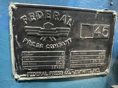 USED 1990 FEDERAL FEDERAL 45 PRESS