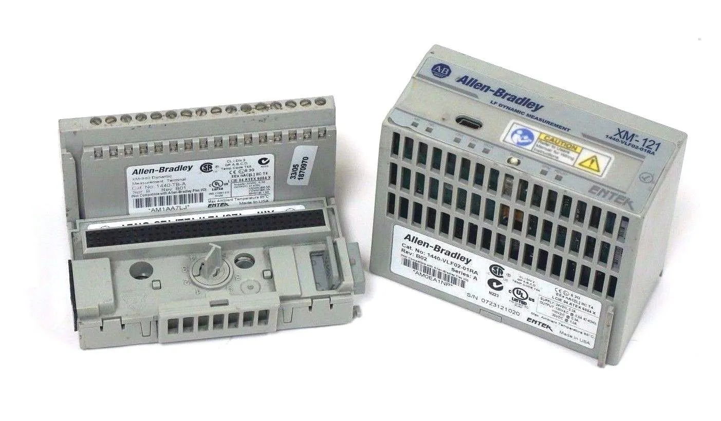 USED ALLEN BRADLEY 1440-VLF02-01RA LF DYNAMIC MEASUREMENT MODULE W/ 1440-TB-A