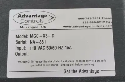 NEW ADVANTAGE CONTROLS MGC-X3-G MEGATRON CONTROLLER
