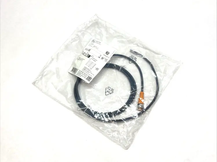 New | in-Stock IFM Shielded Cable 5-Pin Female 2m 30VAC 36VDC 4A/3A Cable & Wire Michigan US | Maverick Industrial Sales #1391060