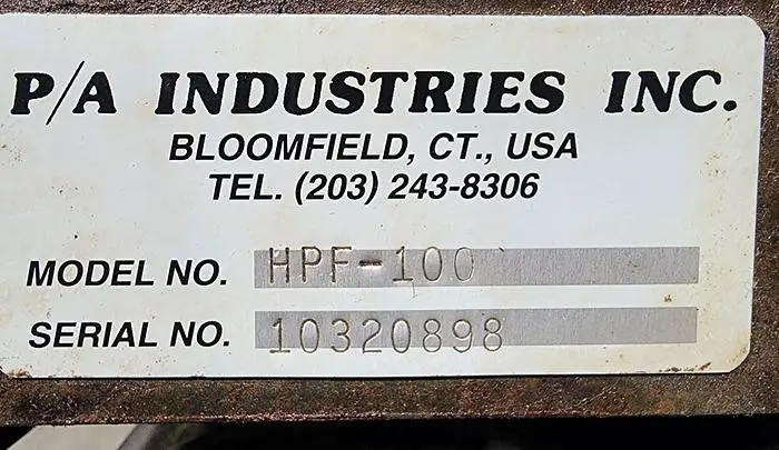 Used P/A INDUSTRIES HPF-100 Servo Feeders Michigan US | Midwest Press and Automation #627914