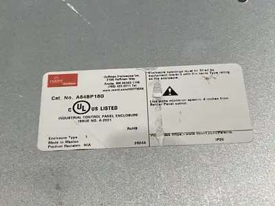 New | in-Stock Hoffman Universal Barrier Panel 38423 MISSING HARDWARE Electrical Boxes Michigan US | Maverick Industrial Sales #1398031