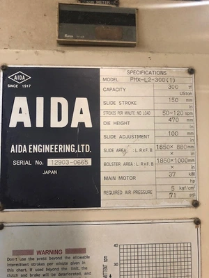 USED AIDA PMX-L2-300(1)