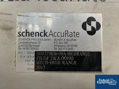 USED Schenck Schenk Volumetric Feeder, Model MECH-Highrange