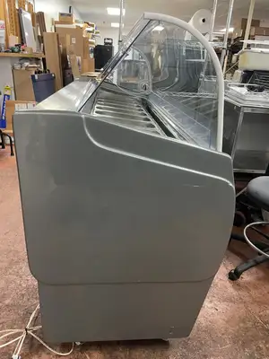 Used Sevel Used 2019 Sevel SLM-8 Gelato Ice Cream Lighted Showcase Display Freezer 220V Display Freezers Illinois US | Falcon Restaurant Supply #1375664