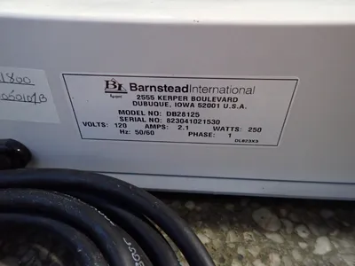 Used BARNSTEAD INTERNATIONAL DB28125 Baths / Circulators Ohio US | HGR 24 #754900