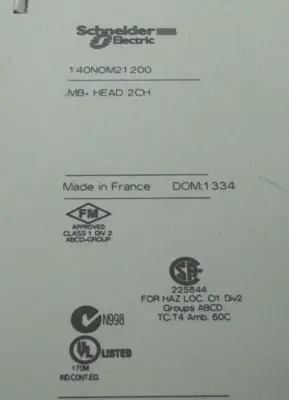 USED SCHNEIDER 140NOM21200 MODBUS PLUS