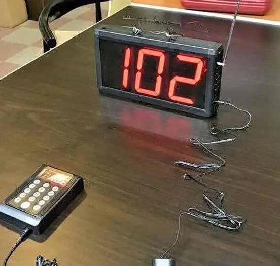 3-Digit Take A Number Calling System w/ Voice Digital Restaurant Butcher Deli