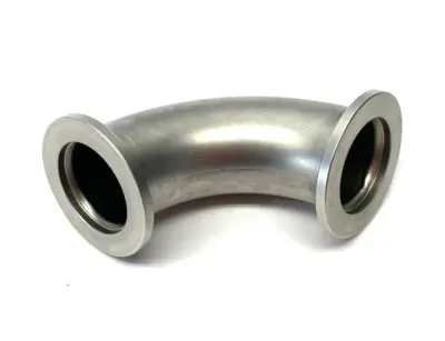 USED AGILENT STAINLESS STEEL ELBOW, 90°, NW25, 1.97 INCH CLEARANCE