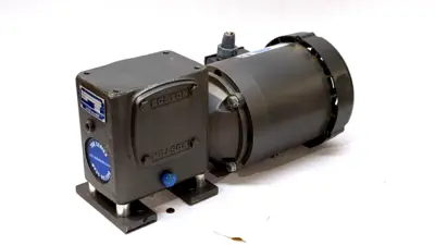 110047.00,F721B-40K-B5-G | Leeson 110047.00 Electric Motor w/Boston Gear F721B-40K-B5-G Speed Reducer - Used