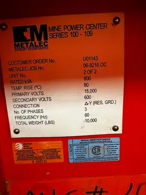Used METALEC _UNKNOWN_ Transformers British Columbia CA | Lenmark #1426444