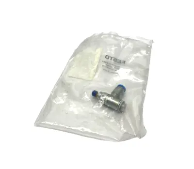197581, GRLA-1/8-QS-6-RS-D | Festo GRLA-1/8-QS-6-RS-D One-Way Flow Control Valve, 6mm Tube OD, 197581 - New