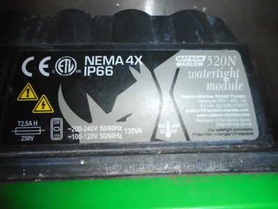 USED WATSON MARLOW TT HOSE PUMP 520 SN/R2