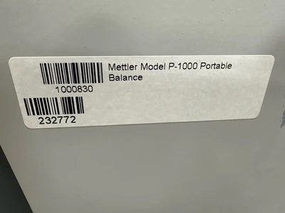 Mettler Toledo P-1000 Lab Scales & Beam Balances | Fram Fram LLC (15)