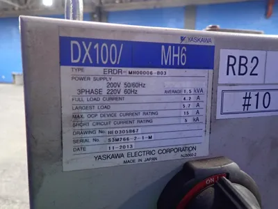 USED 2013 YASKAWA MOTOMAN MOTOMANMH6