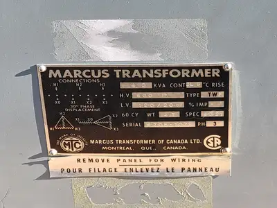 USED MARCUS TRANSFORMER 4321