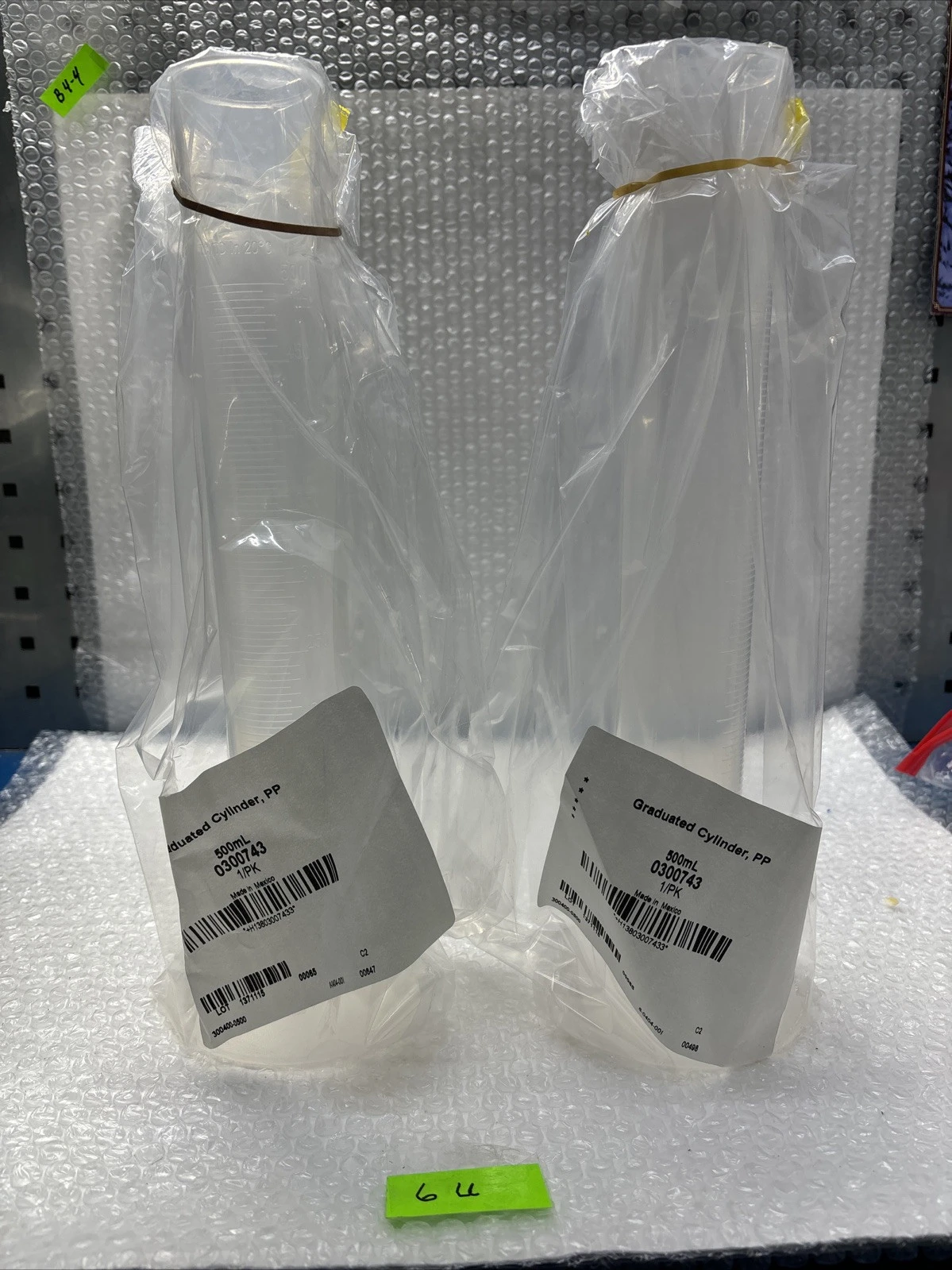 ** New 500ml Plastic Graduated Cylinder Metric 0300743 (Qty Of 2) &Warranty#