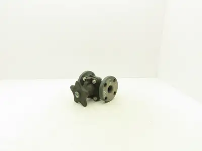 Rockwell 1-1/2" Flanged Diaphragm Pinch Valve  Non-Rising Stem Fig CWP 5