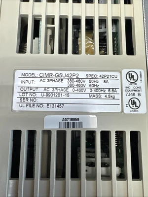 USED Yaskawa CIMR-G5U42P2