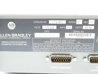 USED ALLEN BRADLEY 1770-KF2 DATA HIGHWAY COMMUNICATION INTERFACE 1770KF2