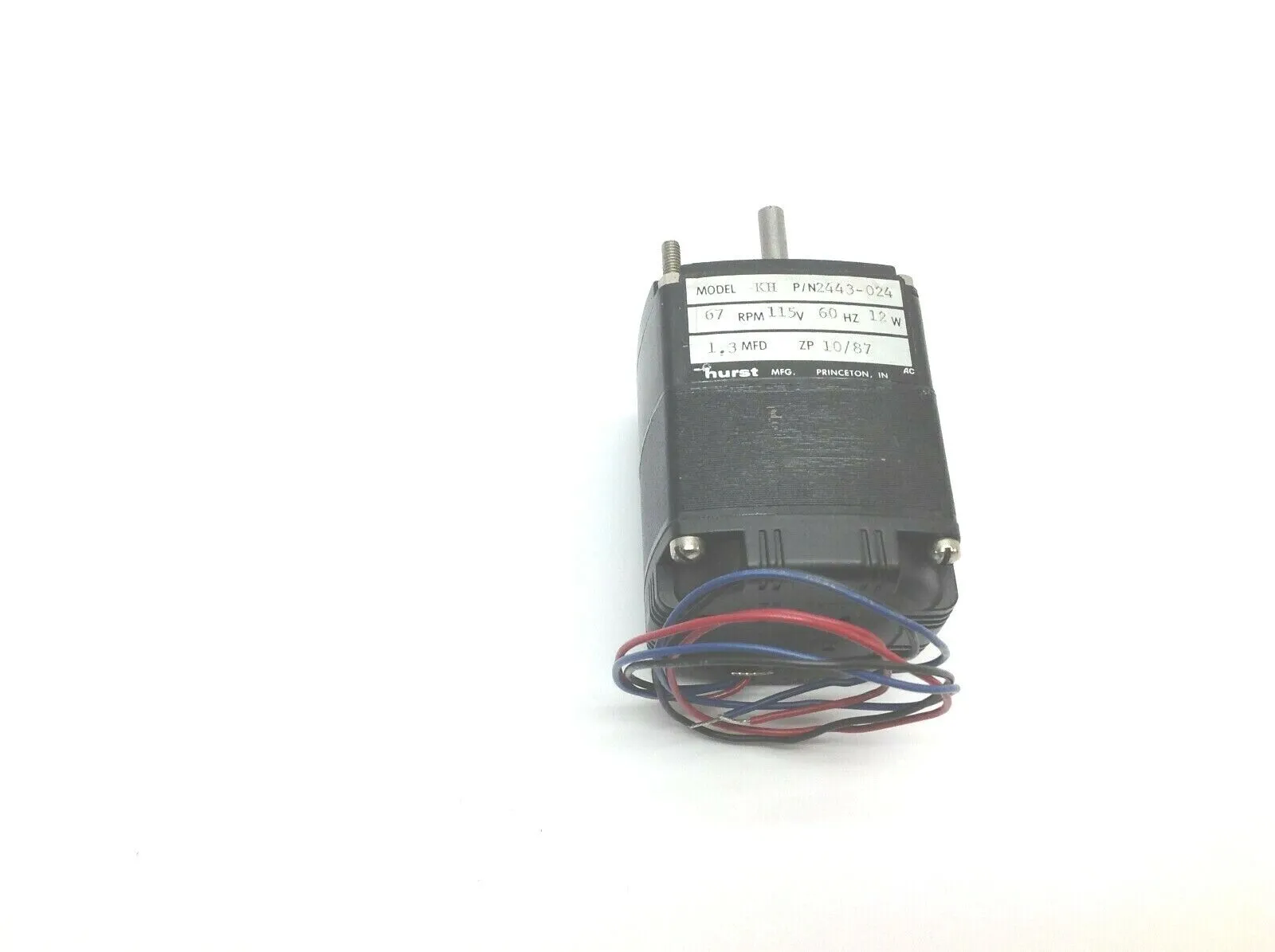 USED HURST MODEL KH MOTOR 67 RPM 115V 60HZ