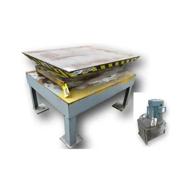 48" X 60" Autoquip Hydraulic Scissor Lift Table 3,000 Lb Capacity 8' Lift height