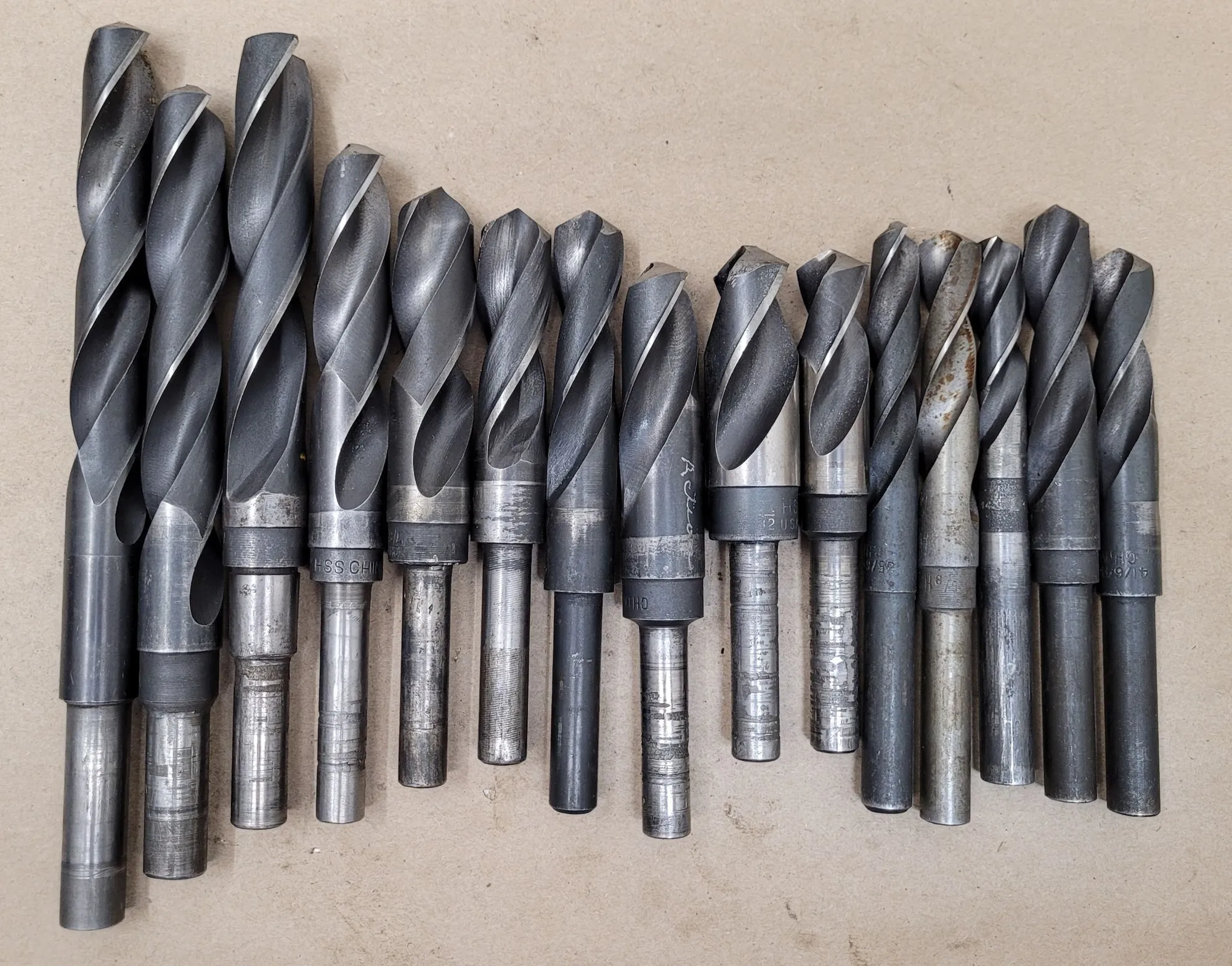 HSS Twist Drills – Straight Shank – Set of 15 – Various Sizes