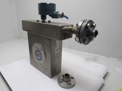 Micro Motion  F100SI128SU Stainless Steel Mass Flow Sensor Tank 1" Flange