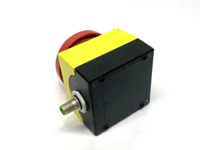 USED SIEMENS COMMAND DEVICE ENCLOSURE, LARGE RED E-STOP, CIRCULAR
