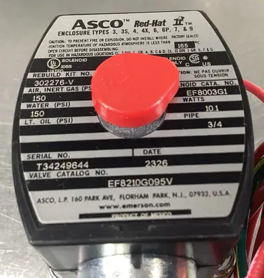 ASCO EF8210G095V SOLENOID VALVE 120/60 6B-4