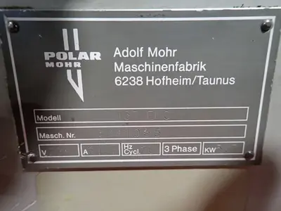 Used POLAR MOHR 137 EMC Guillotines Ohio US | HGR 24 #927993