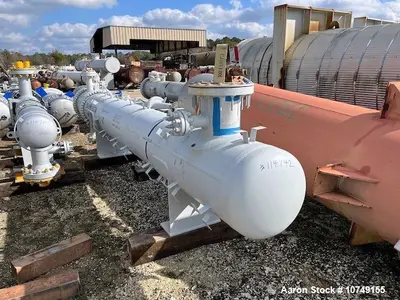 Used Fabsco 284 Sq Ft Horizontal Shell & Tube Heat Exchanger, Duplex 2205 Tubes, 2023