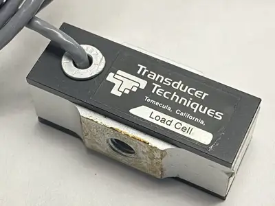 Used Transducer Techniques Compression Load Cell Force Sensor 100lbs Transducers Michigan US | Maverick Industrial Sales #1392353