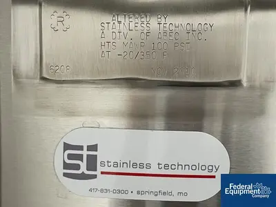 USED Stainless Technology 120 Liter Stainless Technology Reactor, 316L S/S, 50/100#