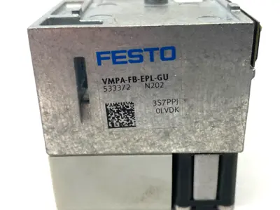 Used Festo Pneumatic Valve Terminal End Plate 533372 Parts (Hydraulics and Pneumatics) Michigan US | Maverick Industrial Sales #1410802