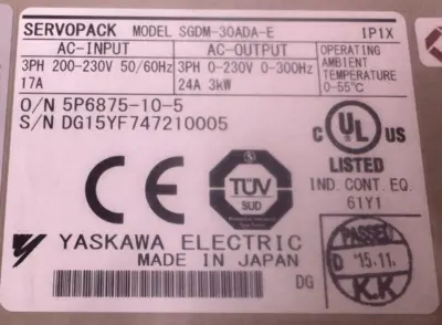 USED YASKAWA SERVOPACK