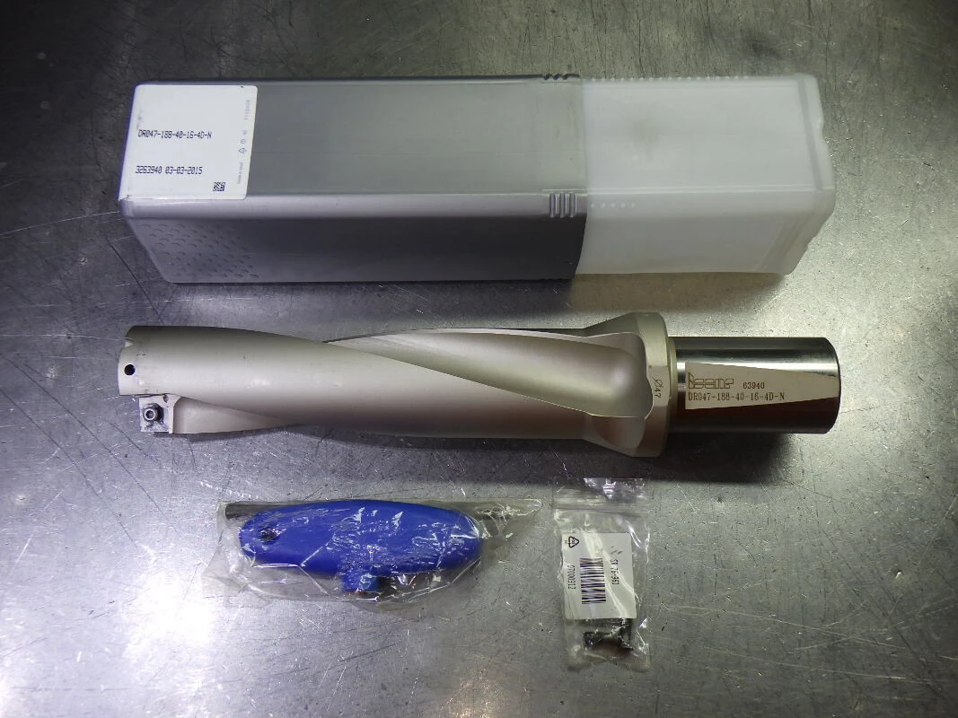 Iscar 47-52mm Coolant Thru 4xD Drill 40mm Shank DR047-188-40-16-4D-N (LOC1732)