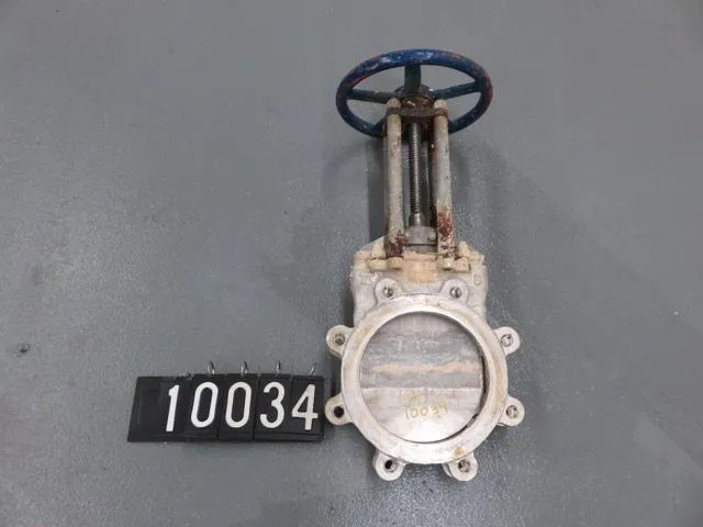 TL 8"-150 knife gate valve, hand wheel operated