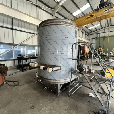 2,500 L S/S Electrically Heated Combination Mixer Jktd Tank