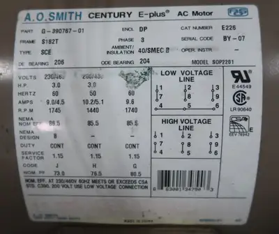 USED A.O. SMITH G-390767-01